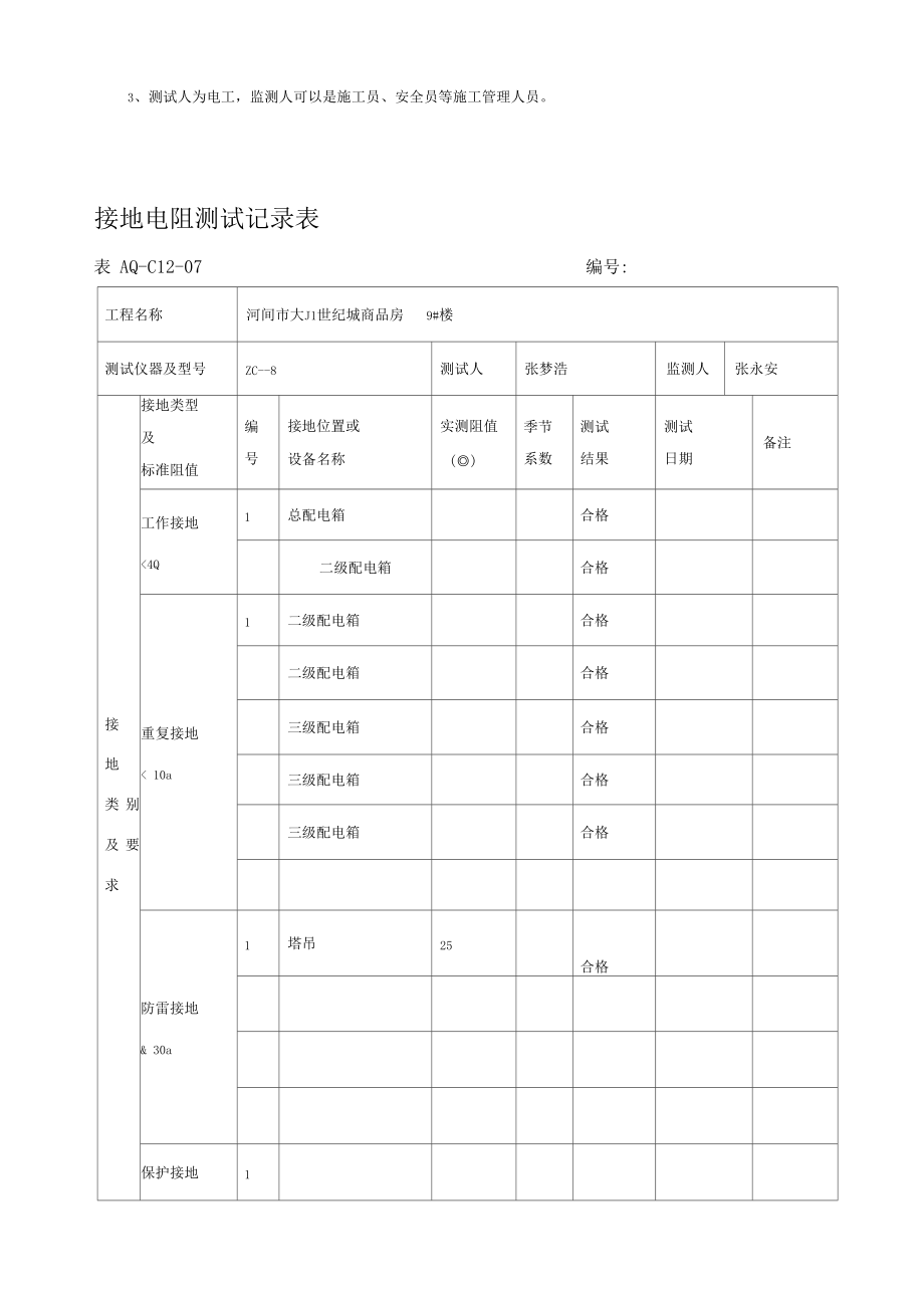 接地电阻测试记录表09396.docx_第2页