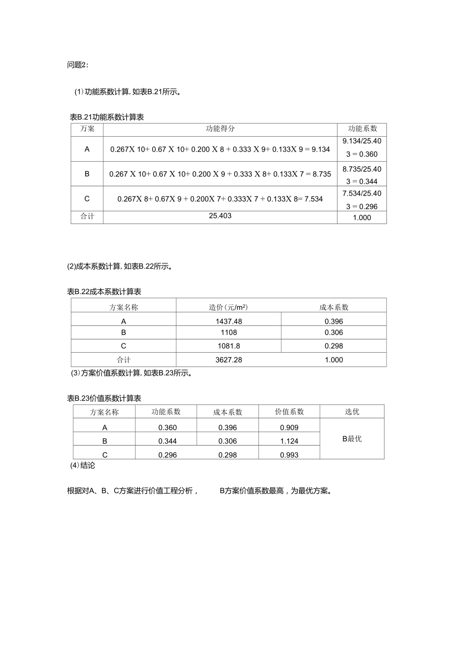 利用功能系数成本系数价值系数选择最优方案....doc_第3页