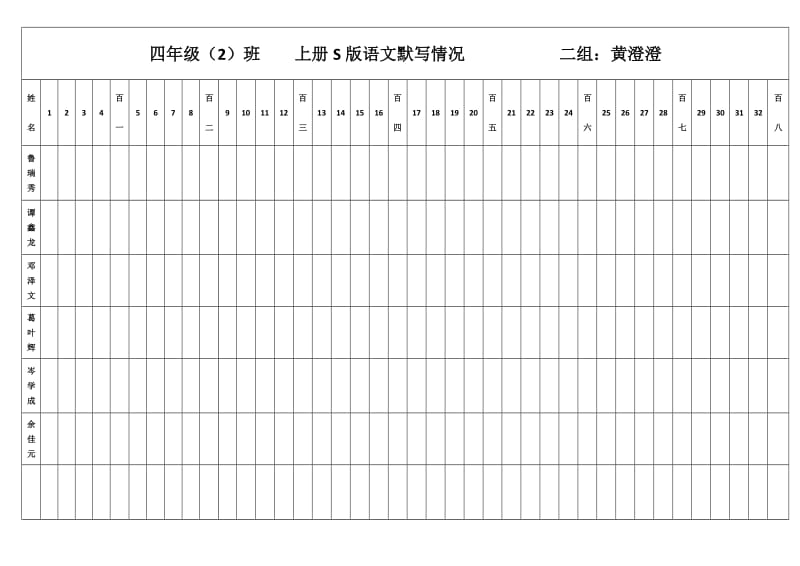 四年级上册默写表.doc_第2页