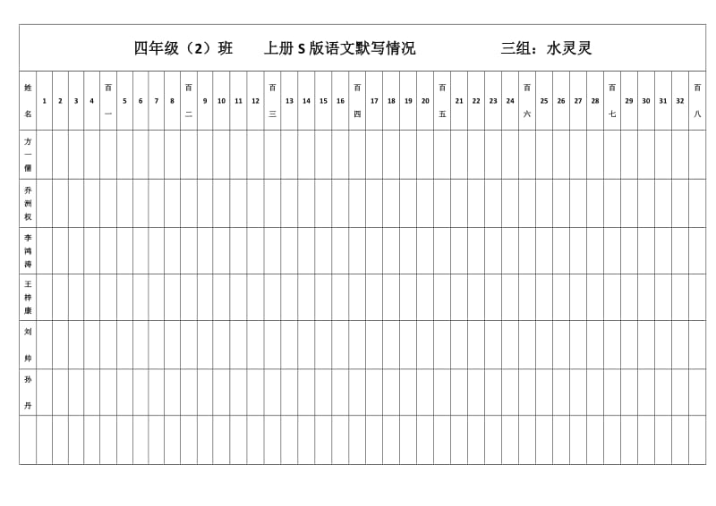 四年级上册默写表.doc_第3页