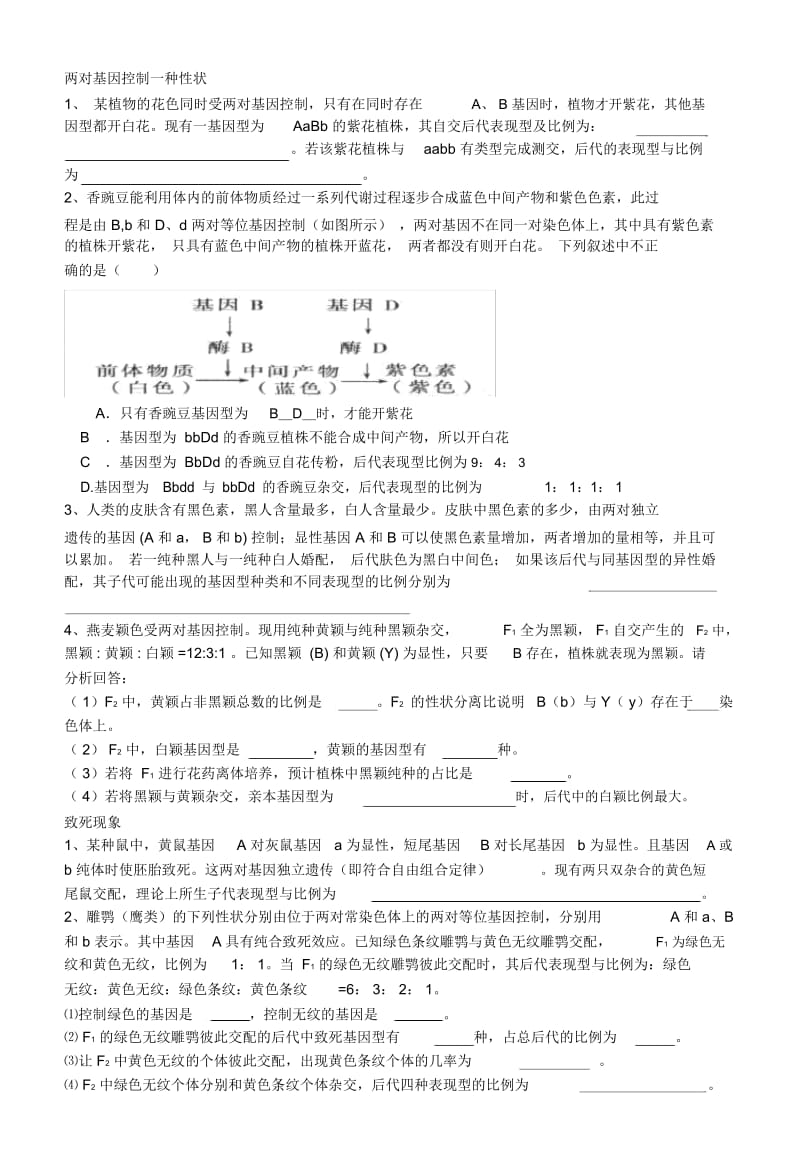 讲义自由组合的类型化.docx_第2页