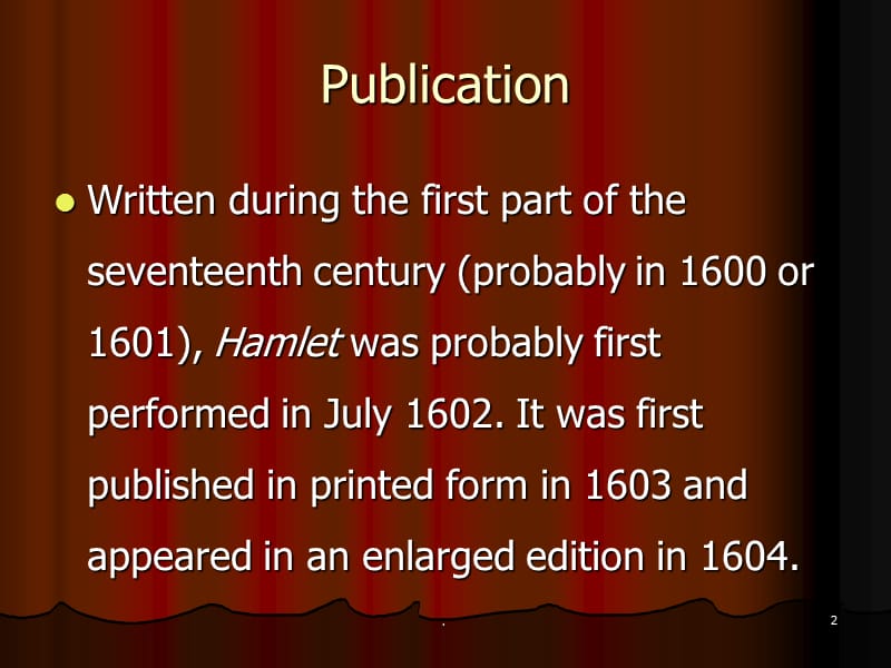 Hamlet 赏析 5PPT文档资料.ppt_第2页