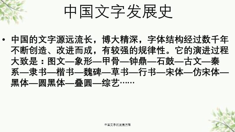 中国文字的发展历程课件.ppt_第2页