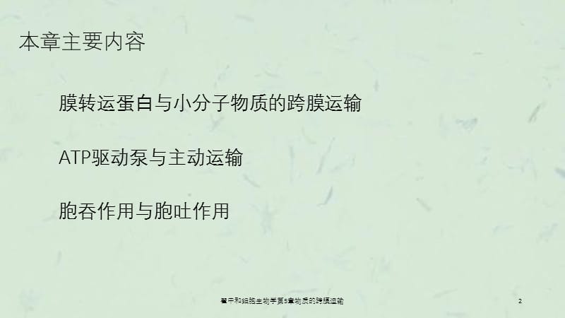 翟中和细胞生物学第5章物质的跨膜运输课件.ppt_第2页