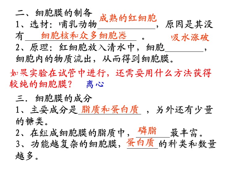 5细胞膜——系统的边界生物膜的流动镶嵌模型物质跨膜运输的方式.ppt_第3页