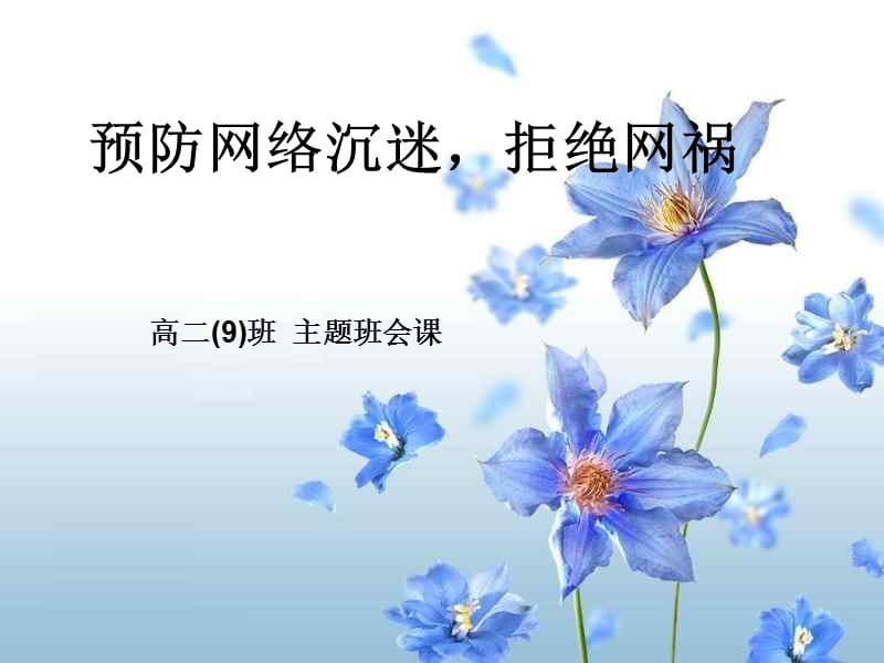 预防网络危害主题班会PPT精选文档.ppt_第1页