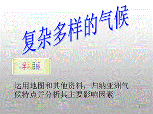 亚洲复杂多样的亚洲气候PPT精选文档.ppt