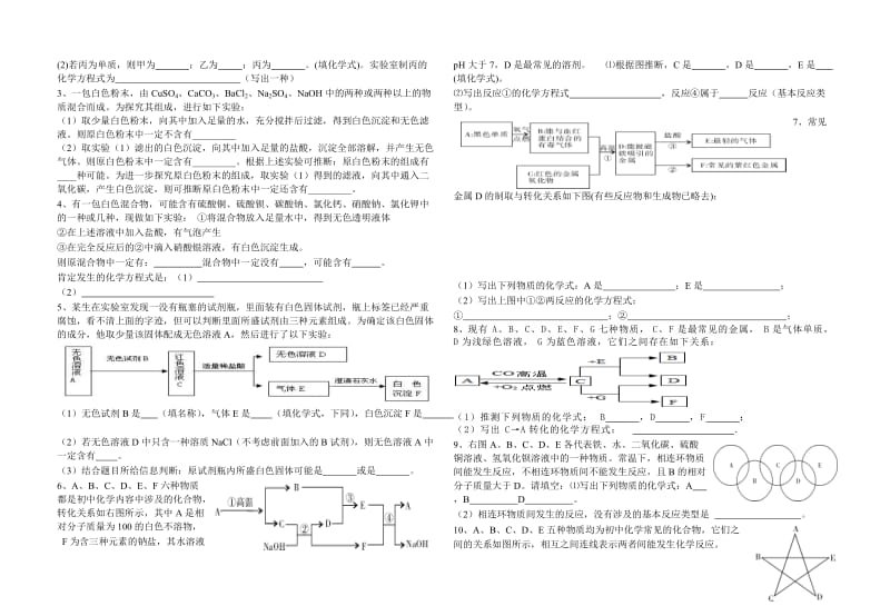 初中化学推断题的解题技巧.doc_第2页