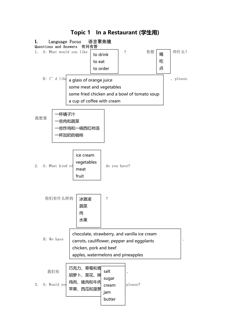 张依斐英语口语阶梯教室1学生用讲义 Microsoft W.doc_第1页