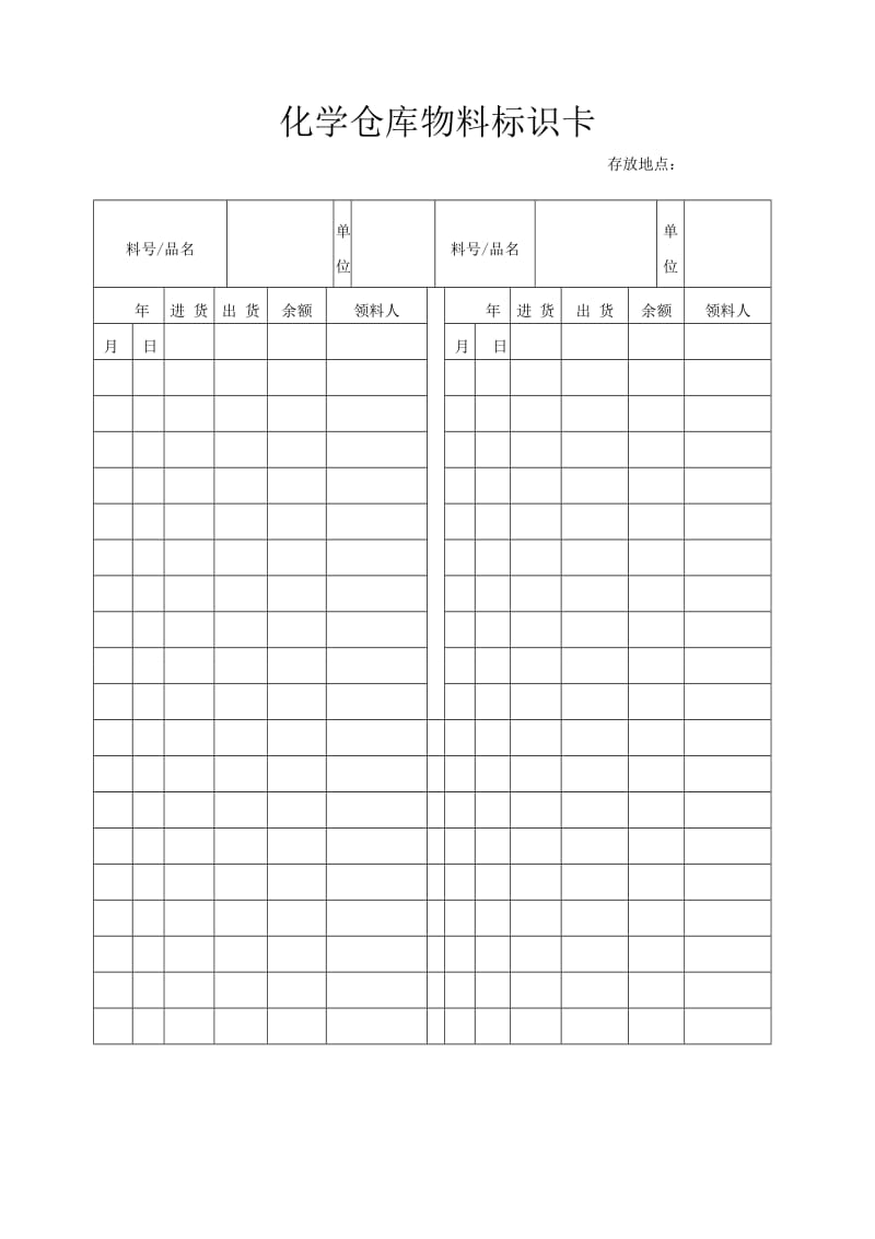 化学仓库物料标识卡 Microsoft W.doc_第1页