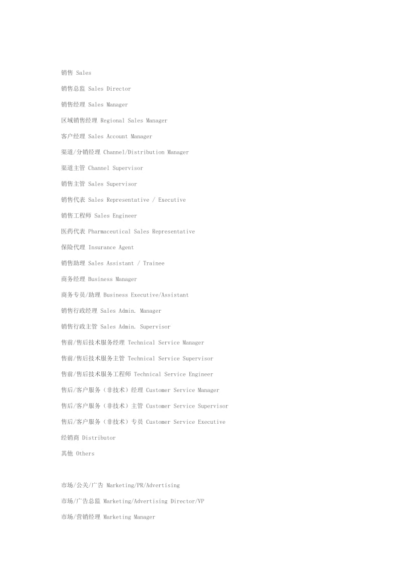 常见职位英语翻译 Microsoft W.doc_第3页
