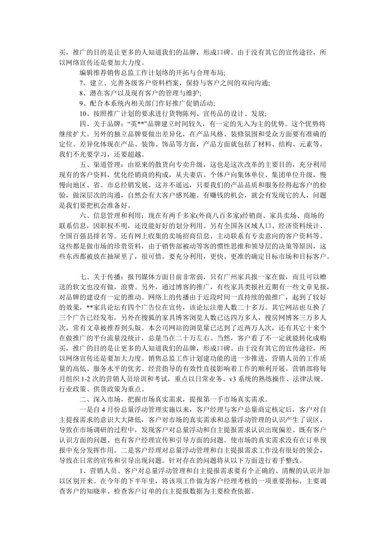 《202x销售总监工作计划范本》.doc_第2页