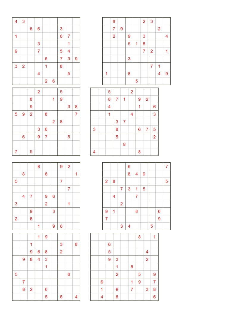 [理学]九宫格数独题目打印版无答案.doc_第3页