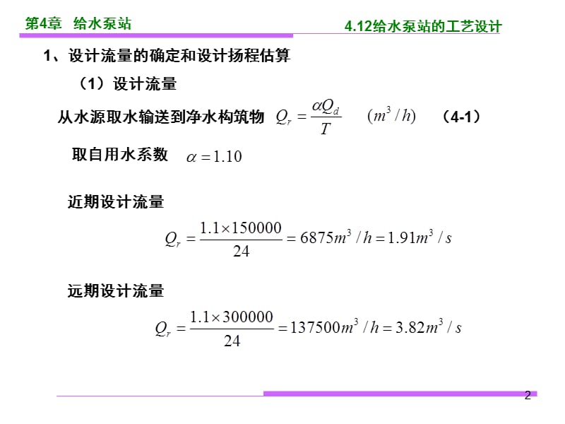 水泵与泵站(第六版)取水泵站工艺设计举例PPT课件.ppt_第2页