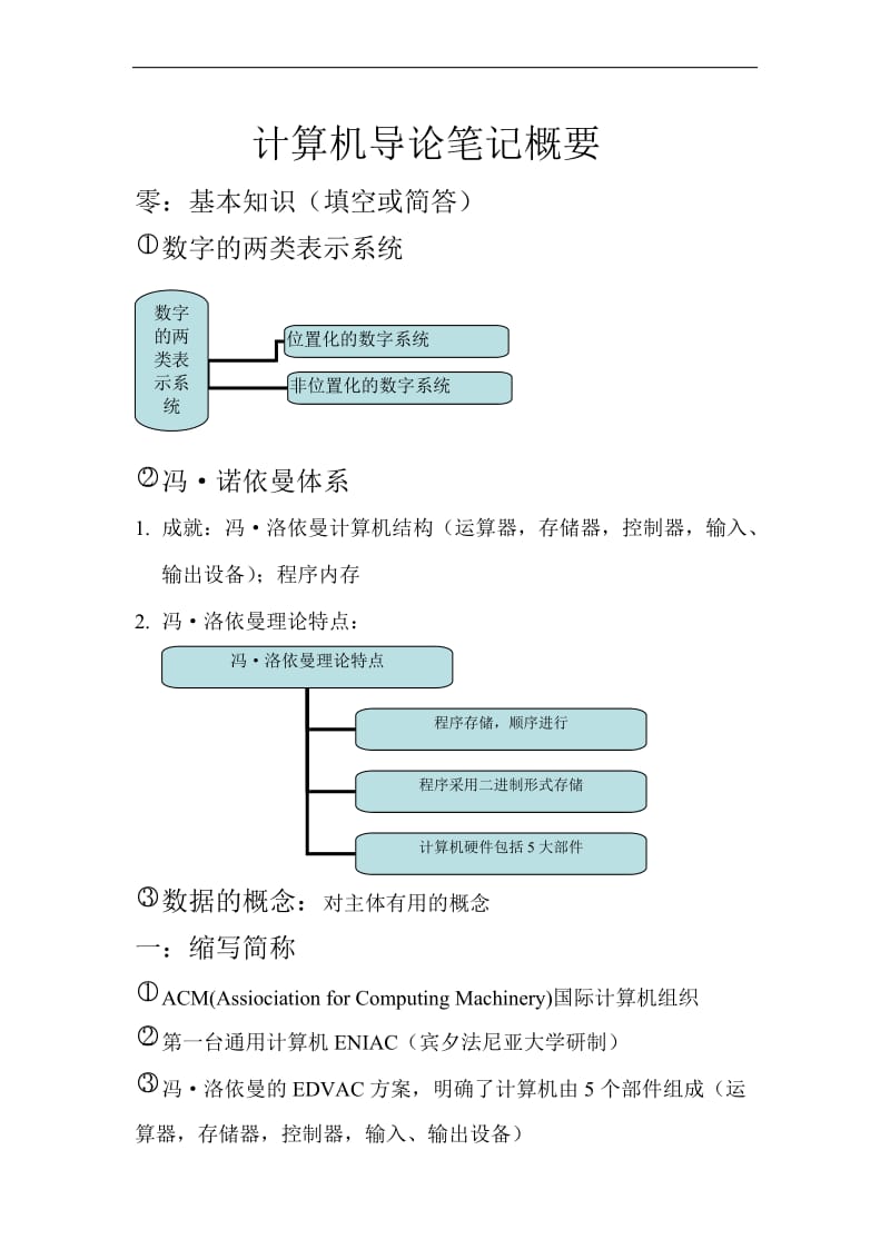 1计算机导论笔记概要.doc_第1页