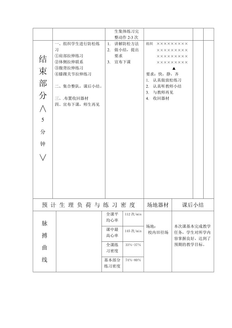 复习第三套广播操——舞动青春预备节、伸展运动、扩胸运动、踢腿运动、体侧运动学习体转运动.doc_第3页