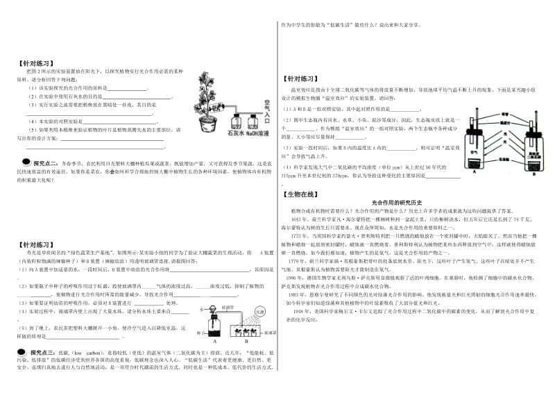 植物体的三大生理作用导学案.doc_第2页