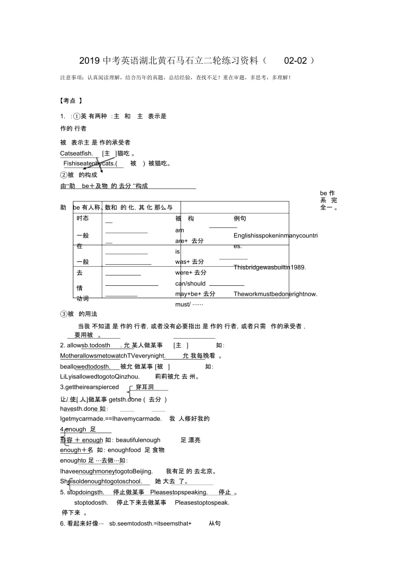 中考英语湖北黄石马石立二轮练习资料(02-02).docx_第1页