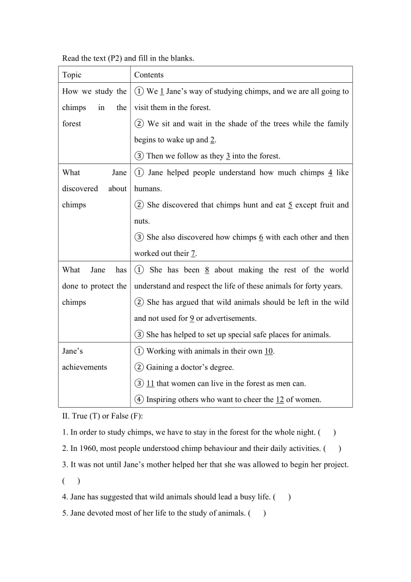 Read the text (P2) and fill in the blanks..doc_第1页