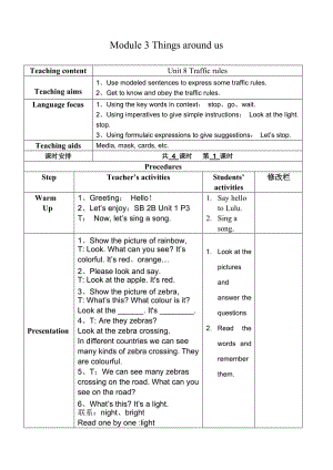 unit 8 a Unit 8 Traffic rules.doc