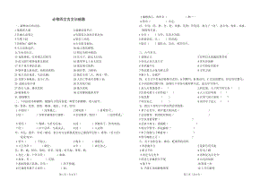 必修四文言文训练题.doc