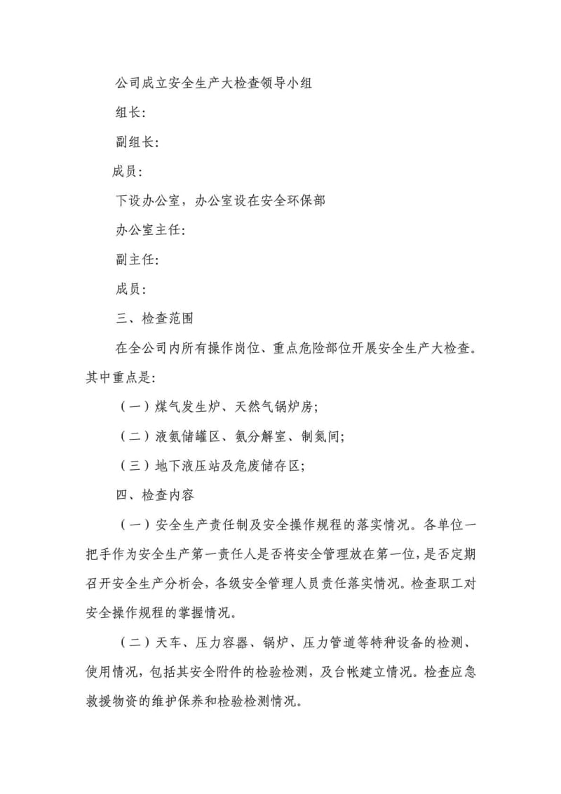 公司(企业)安全生产大检查活动实施方案.doc_第2页