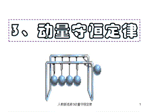 人教版选修3动量守恒定律课件.ppt