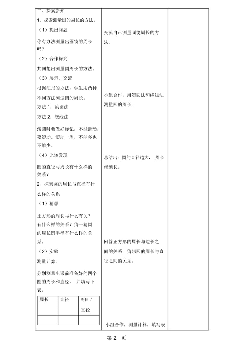 六年级上册数学教案-15圆周率的历史北师大版.docx_第2页