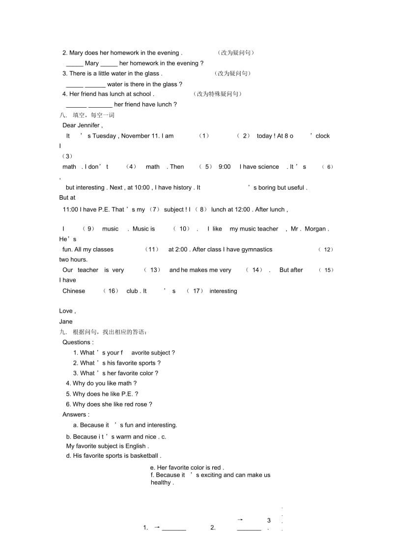 六年级英语下册Unit5《Myfavouritesubjectisscience》同步练习7鲁教版.docx_第3页