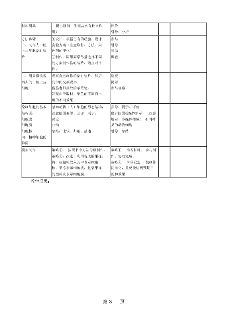 人教版七上生物121《第一节生物与环境的关系》教案.docx_第3页