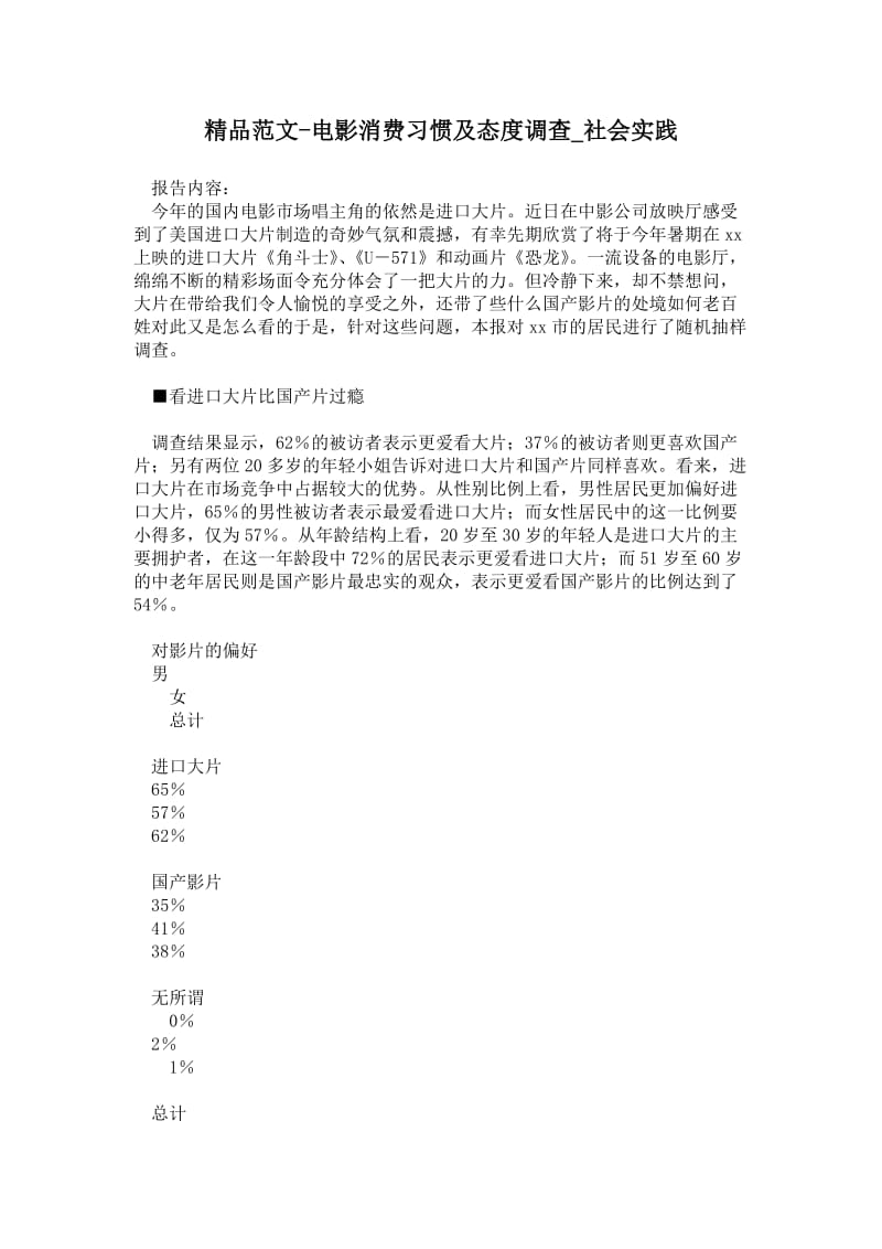 2021电影消费习惯及态度调查.doc_第1页