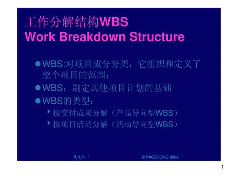 WBS在项目管理中的运用课件.ppt_第1页