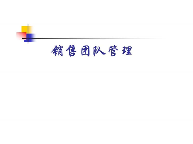 销售团队管理培训资料课件.ppt_第1页