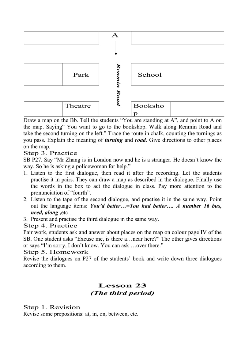 人教版初一上学期Unit6教案.doc_第3页