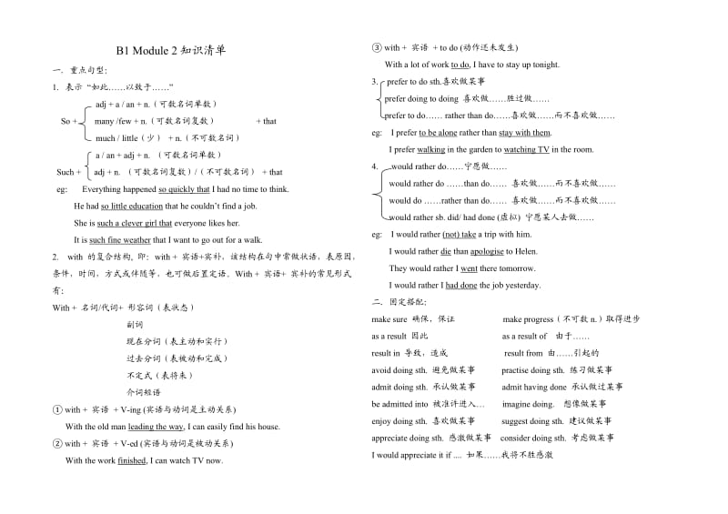 B1 Module 2知识清单.doc_第1页