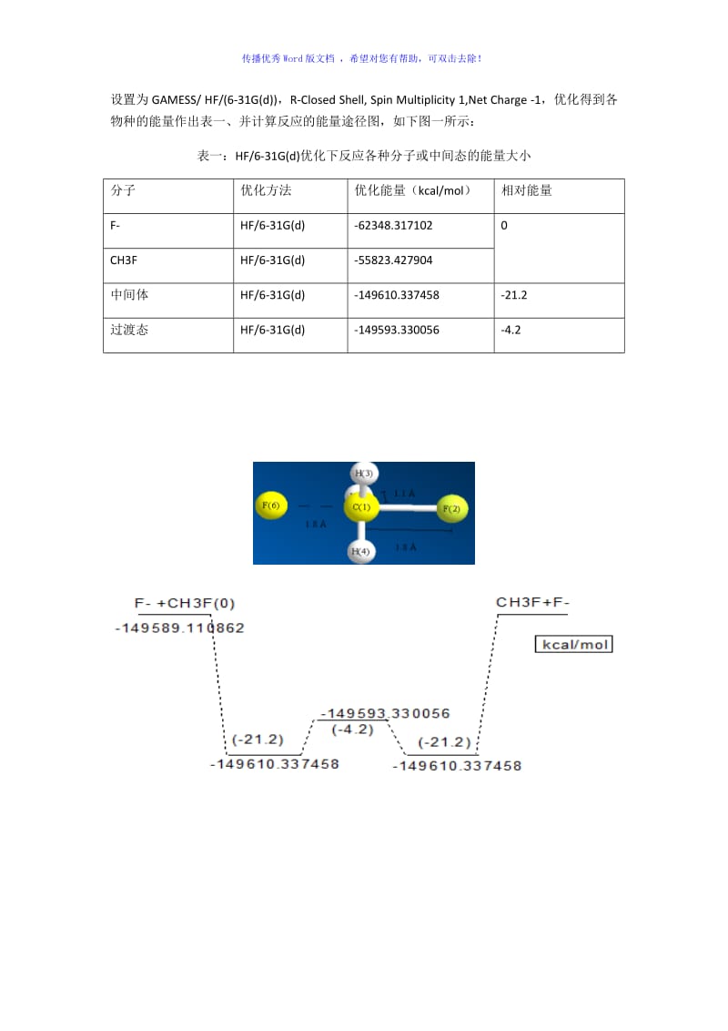 分子模拟实验溶剂化效应和红外光谱的模拟Word版.doc_第3页