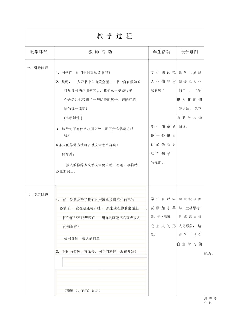 小学四年级美术上册《拟人的形象》教案.docx_第2页