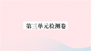 （安徽专版）九年级历史下册 第三单元 第一次世界大战和战后初期的世界单元检测卷课件 新人教版.ppt