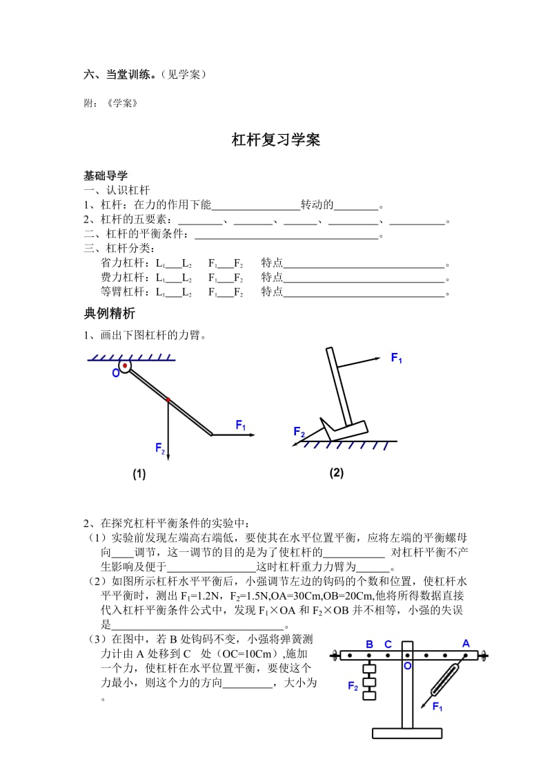 杠杆复习教案.doc_第3页