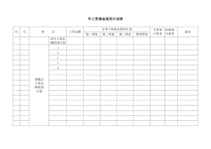 工资基金使用计划表.doc