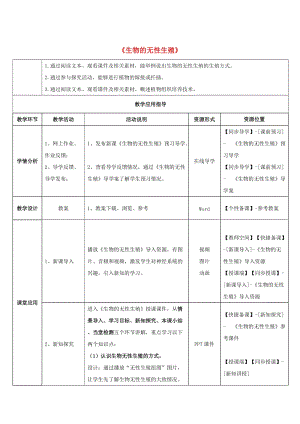 [精选类]八年级生物下册 第二十一章 第一节《生物的无性生殖》教师教学应用指导 （新版）苏教版.doc