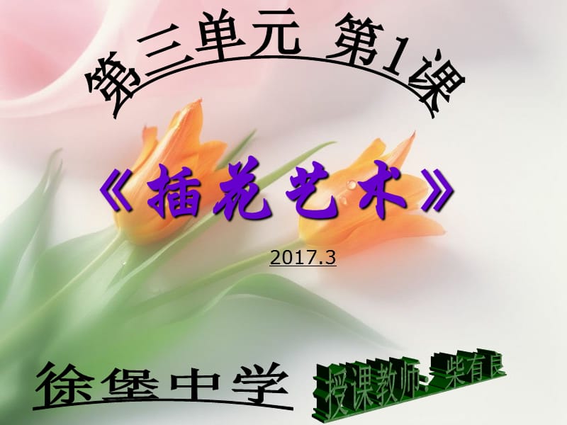 人教版八年级美术下册第三单元第一课：插花艺术.ppt_第2页