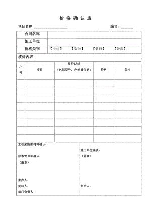 NBVKQRPR137材料设备价格确认表（Word）.doc