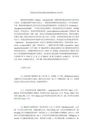 肾素原受体系统在糖尿病视网膜病变中的作用.docx