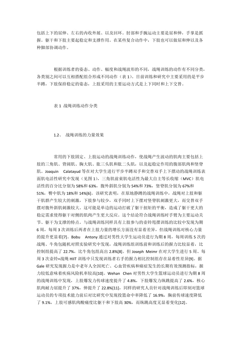 战绳训练的力量训练特征和生理负荷.docx_第3页