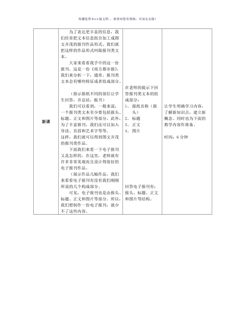 报刊类文本信息的加工与表达》教学设计Word版.doc_第3页