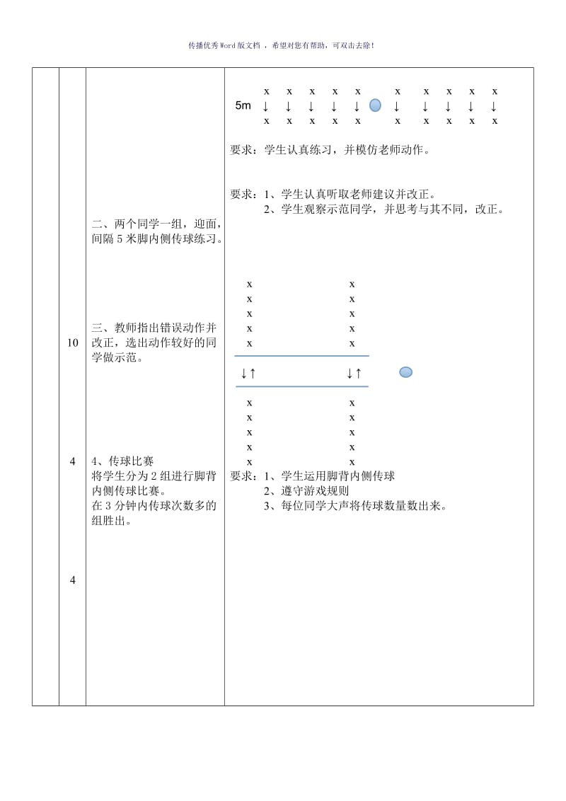 脚背内侧传球教案Word版.doc_第3页