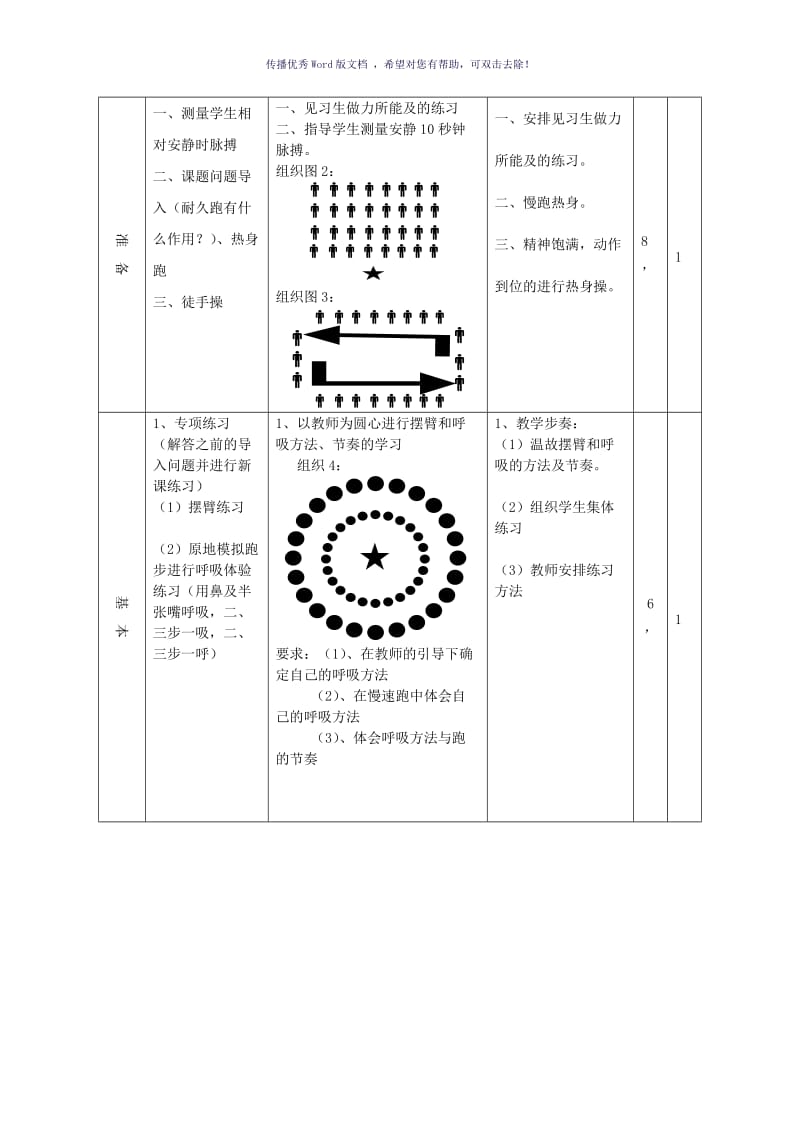 中学耐久跑公开课教案Word版.doc_第3页