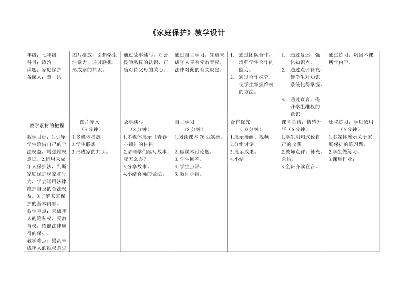 家庭保护 (2).doc_第1页