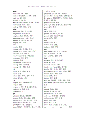 初中英语易混淆短语Word版.doc